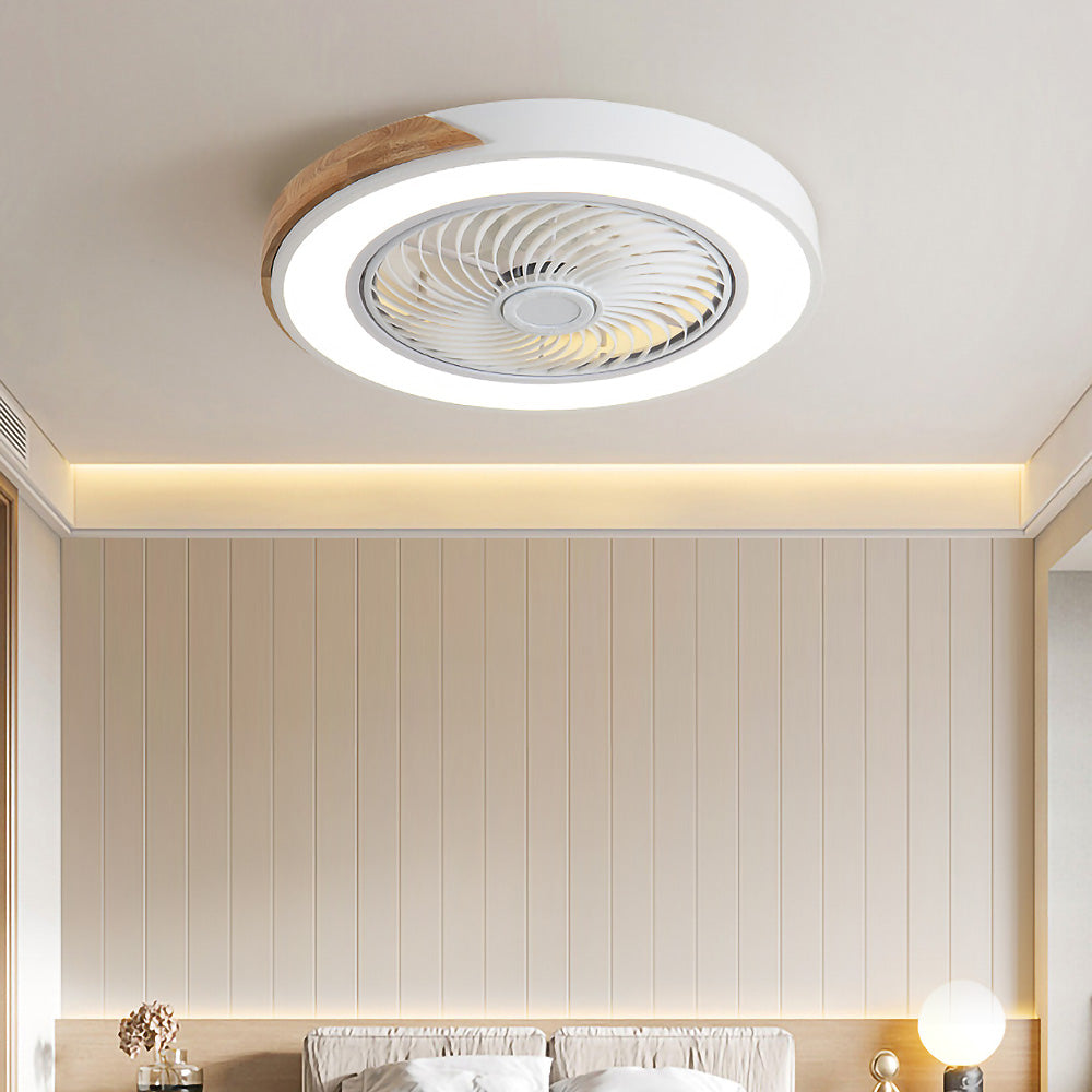 Modern Wood Ceiling Fans With LED Lights