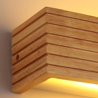 Wood Rustic LED Bathroom Vanity Wall Lighting