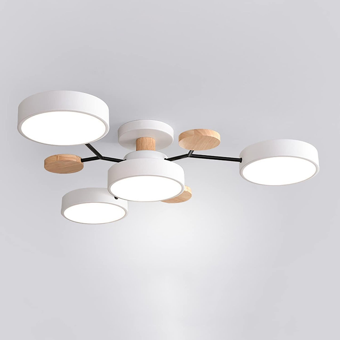 Creative Iron LED Semi-Flush Ceiling Light