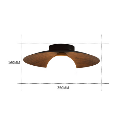 Modern Natural Wood Bedroom Ceiling Lamps