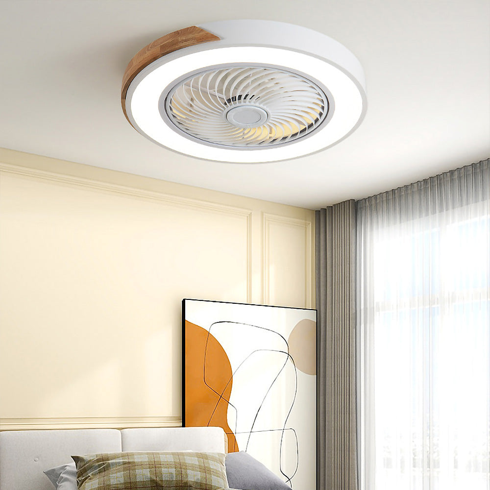 Modern Wood Ceiling Fans With LED Lights