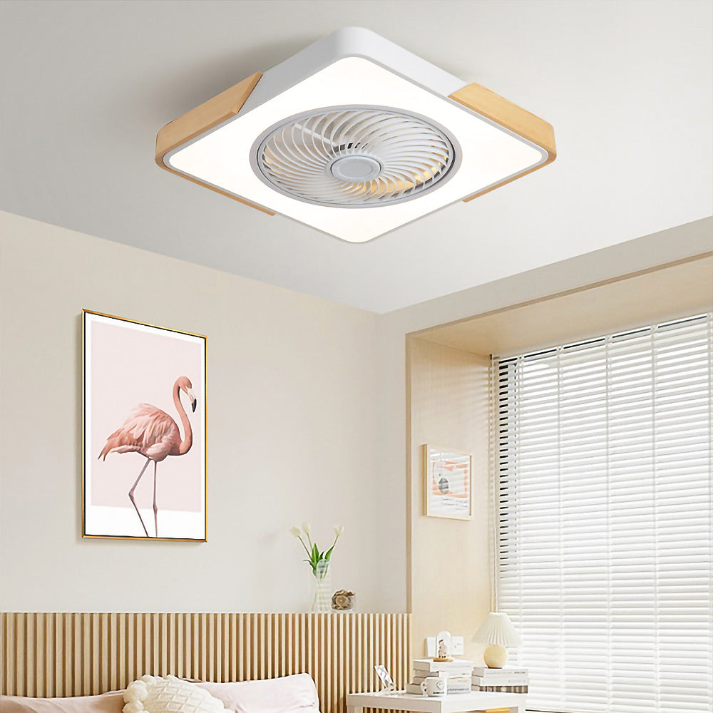 Modern Wood Ceiling Fans With LED Lights