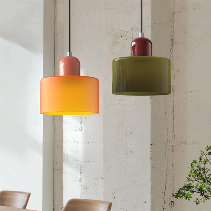 Modern Bauhaus Fresh Glass Pendant Light For Kitchen Island