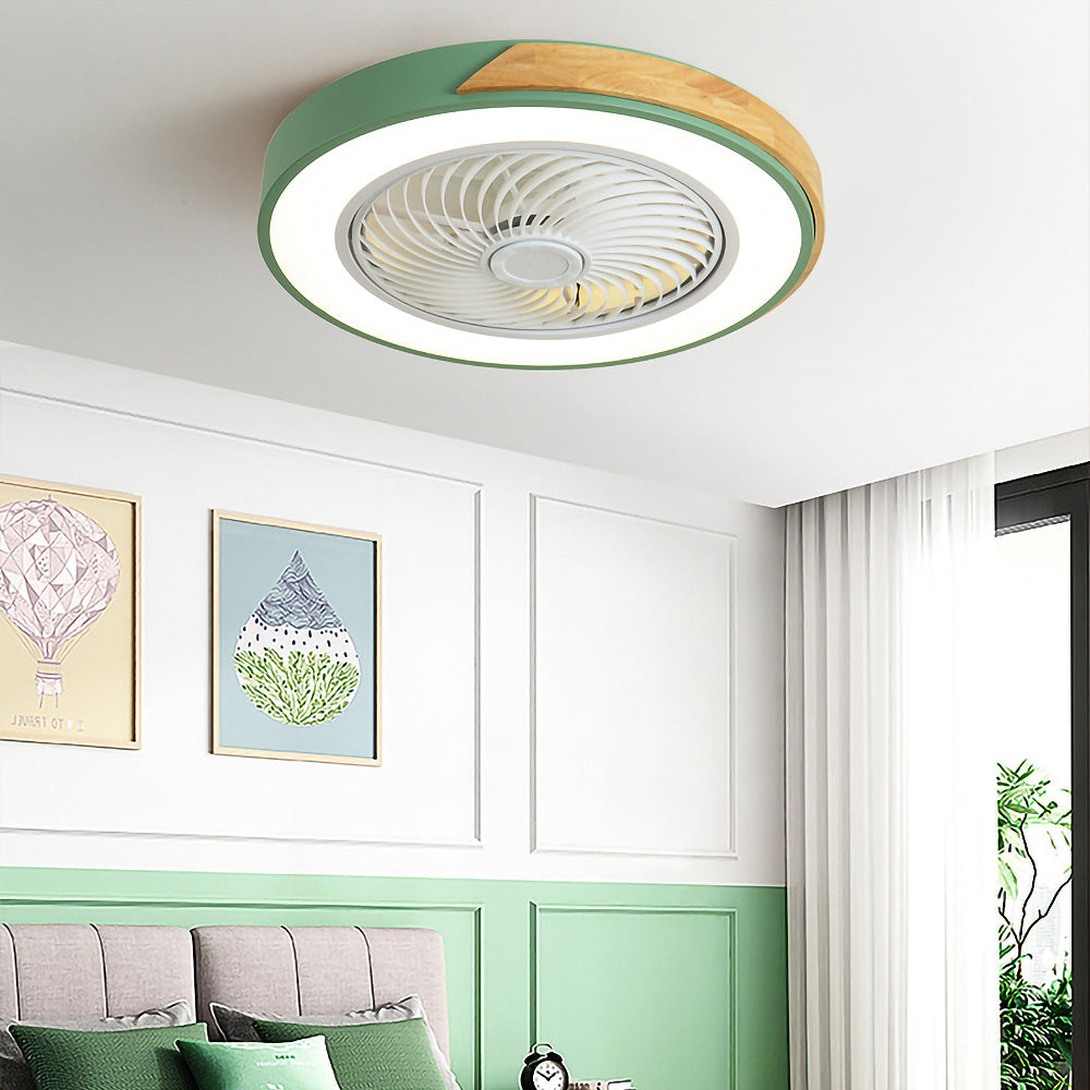 Modern Wood Ceiling Fans With LED Lights