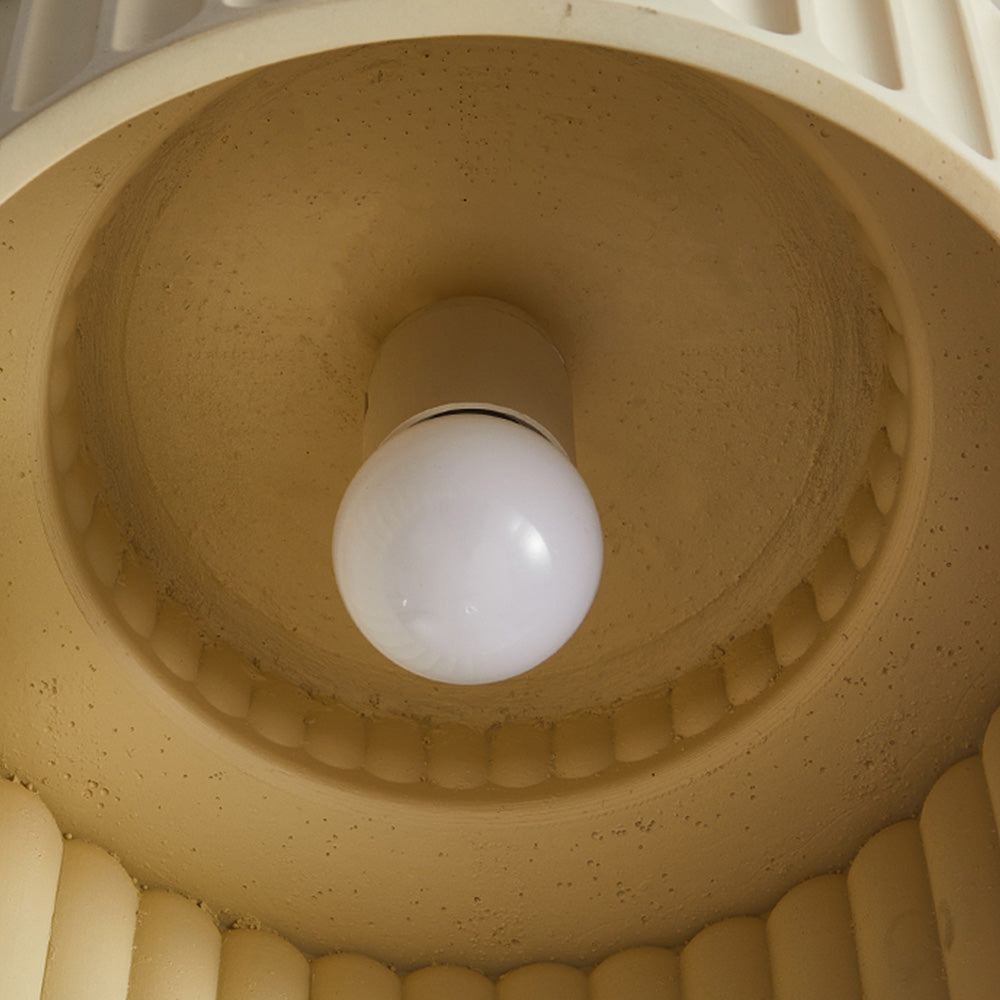 Vintage Cream Style Painted Semi Flush Mount Ceiling Light -Homdiy