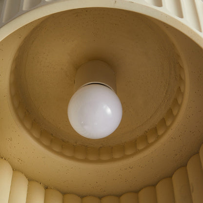 Vintage Cream Style Painted Semi Flush Mount Ceiling Light -Homdiy