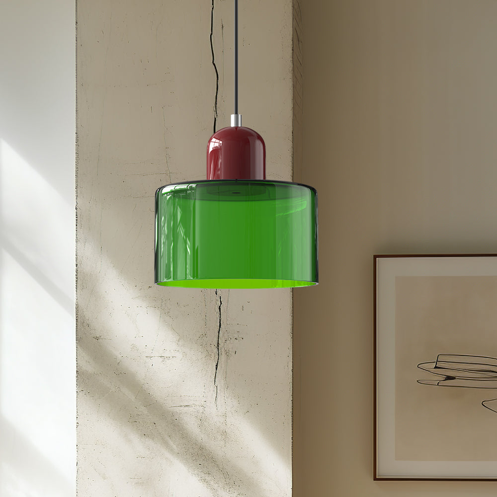 Modern Bauhaus Fresh Glass Pendant Light For Kitchen Island