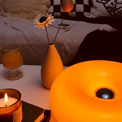 Cute Donut Lamp Orange Table Lamp