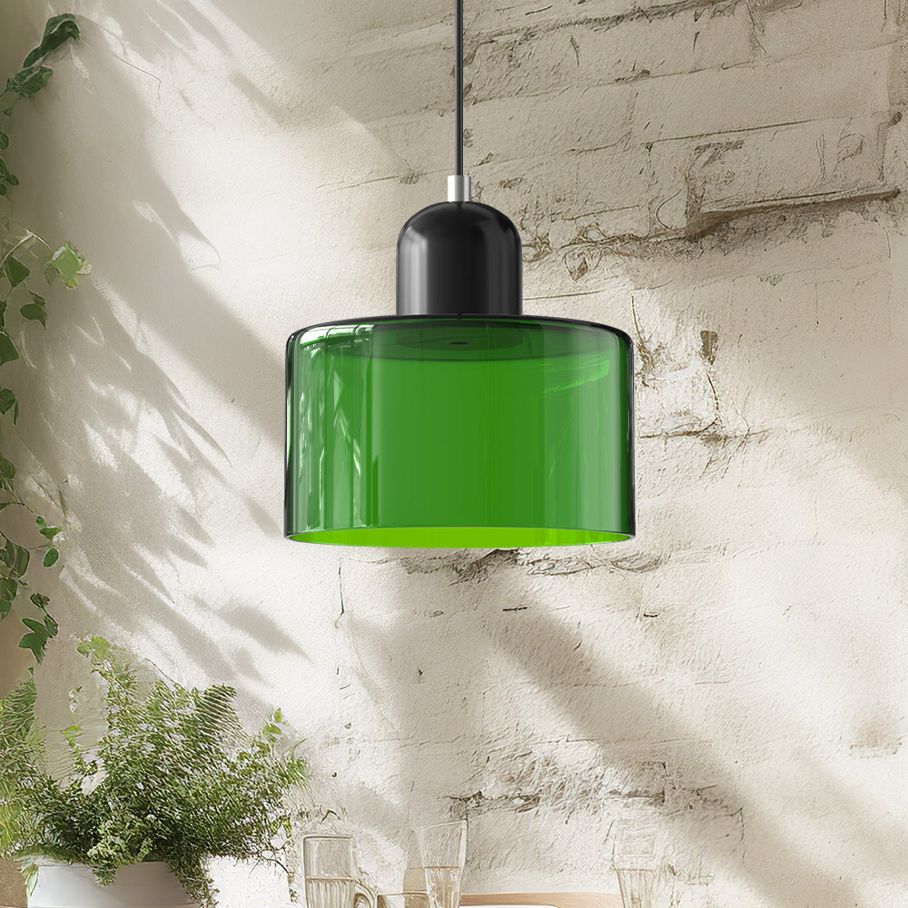 Modern Bauhaus Fresh Glass Pendant Light For Kitchen Island