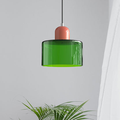 Modern Bauhaus Fresh Glass Pendant Light For Kitchen Island