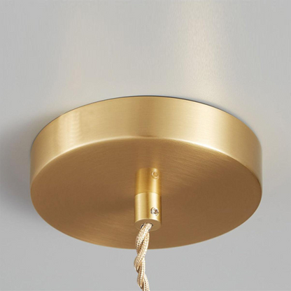 Vintage INS Glass Ribbed Pendant Light
