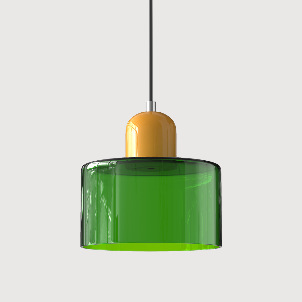 Modern Bauhaus Fresh Glass Pendant Light For Kitchen Island