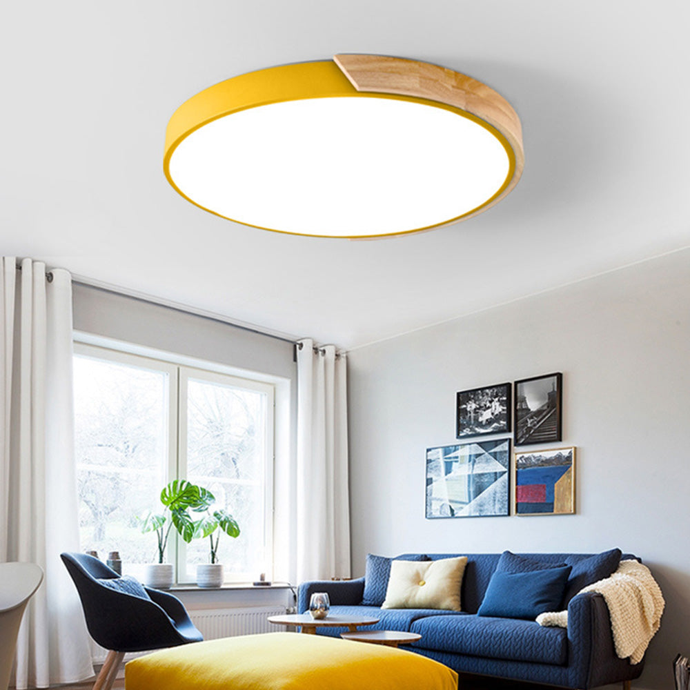 Minimalist Round LED Dimmable Ceiling Light -Homdiy