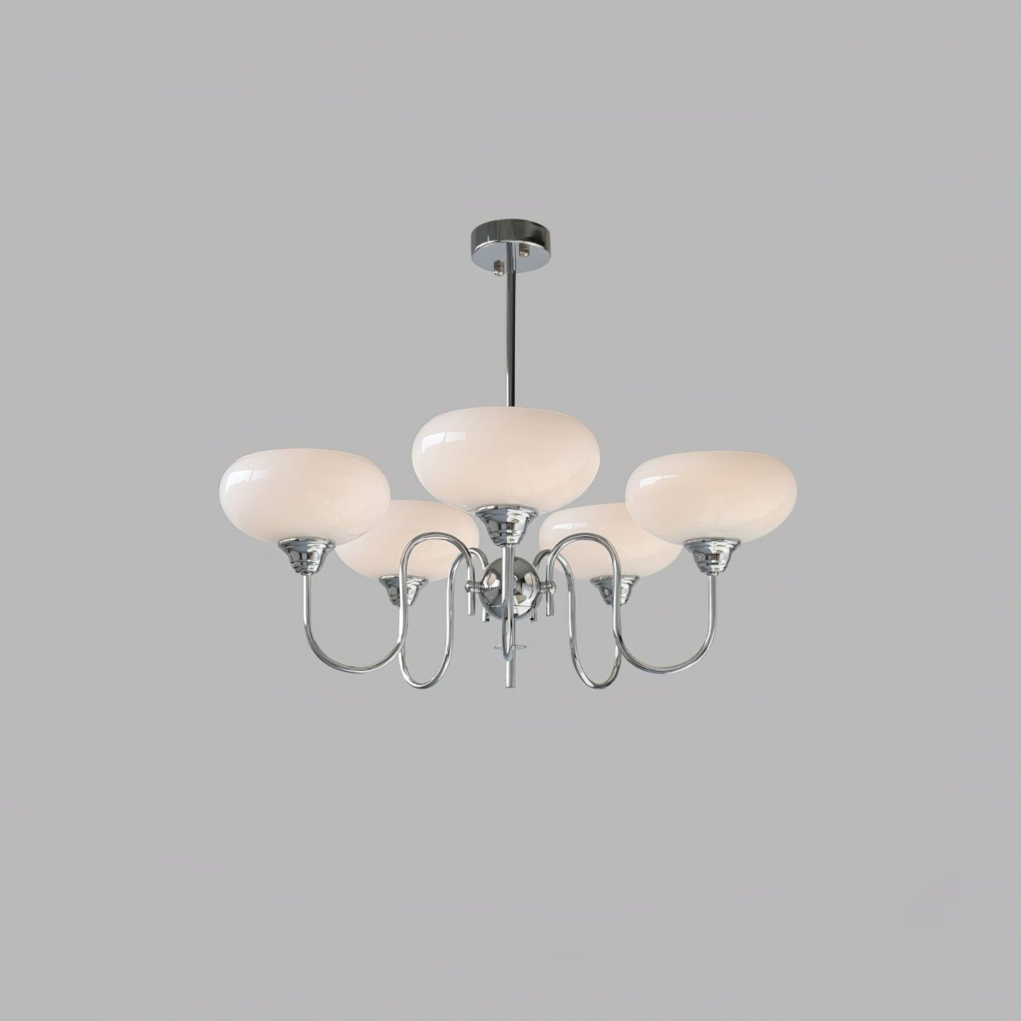 Bubble Creamy Persimmon Glass Chandelier -Homdiy