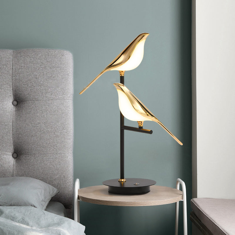 Electroplating Golden Bird Table Lamp for Bedroom -Lampsmodern