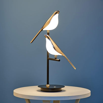 Golden Bird Table Lamp for Bedroom