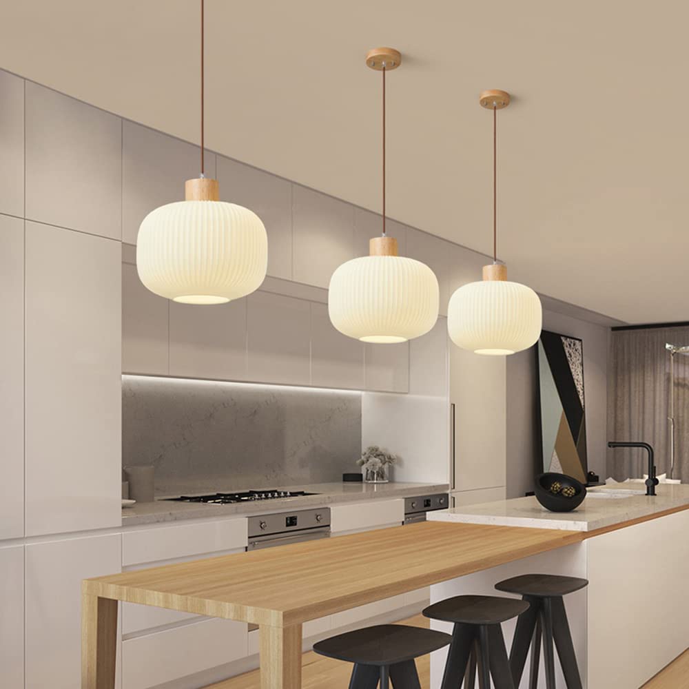 Vintage Lantern Glass Pendant Light