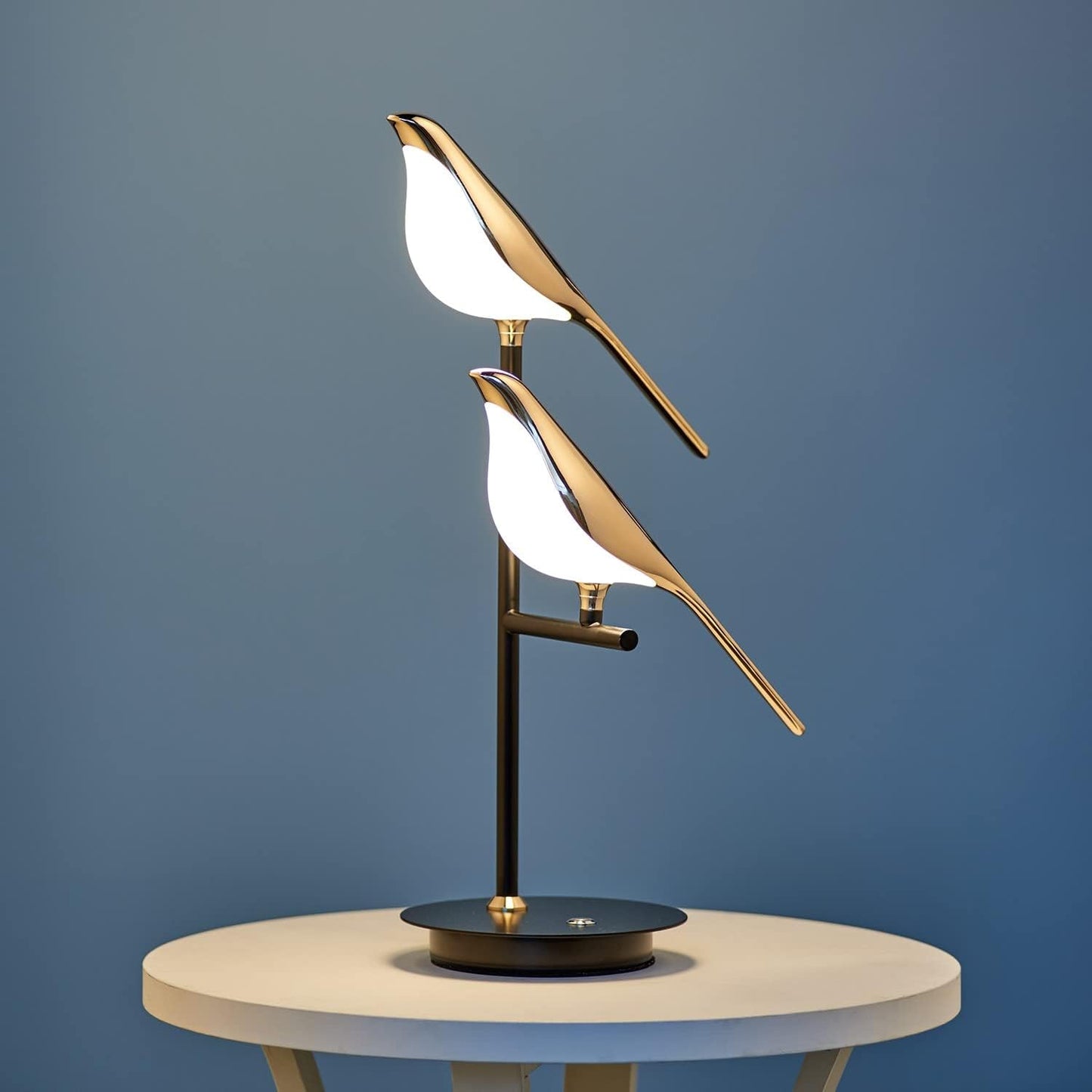 Golden Bird Table Lamp for Bedroom