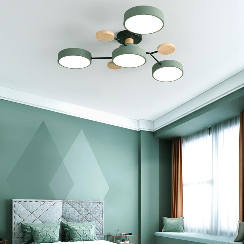 Creative Iron LED Semi-Flush Ceiling Light