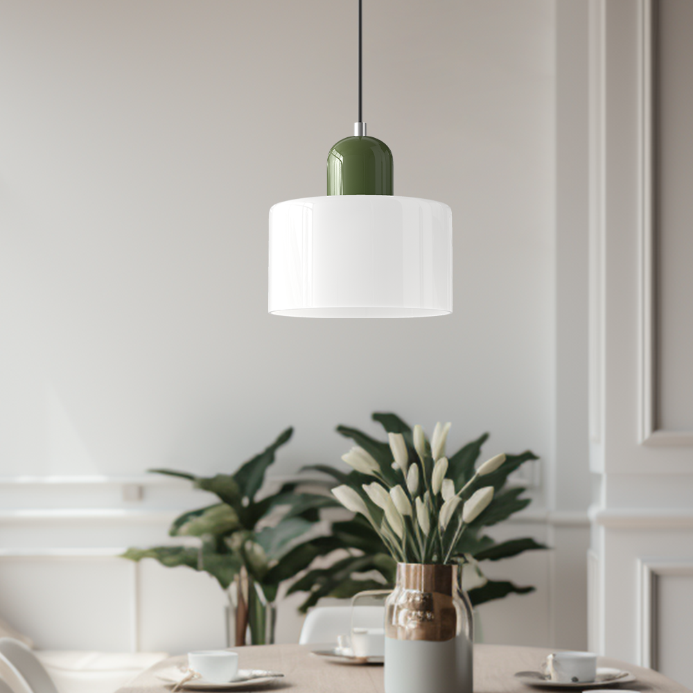 Modern Bauhaus Fresh Glass Pendant Light For Kitchen Island