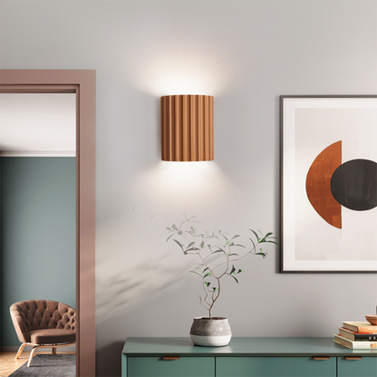 Modern Half-Circle Resin Wall Sconce For Living Room -Homdiy