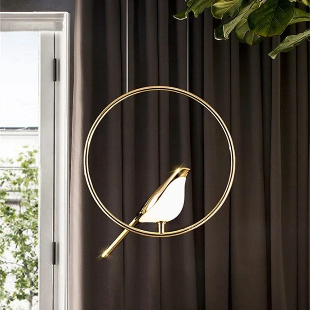 Creative Birds LED Circle Pendant Light