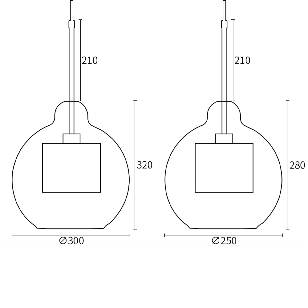 Modern Decor Chiswick Glass Pendant Light -Homdiy