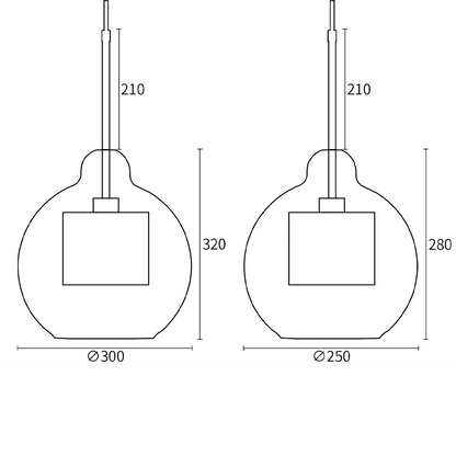 Modern Decor Chiswick Glass Pendant Light -Homdiy