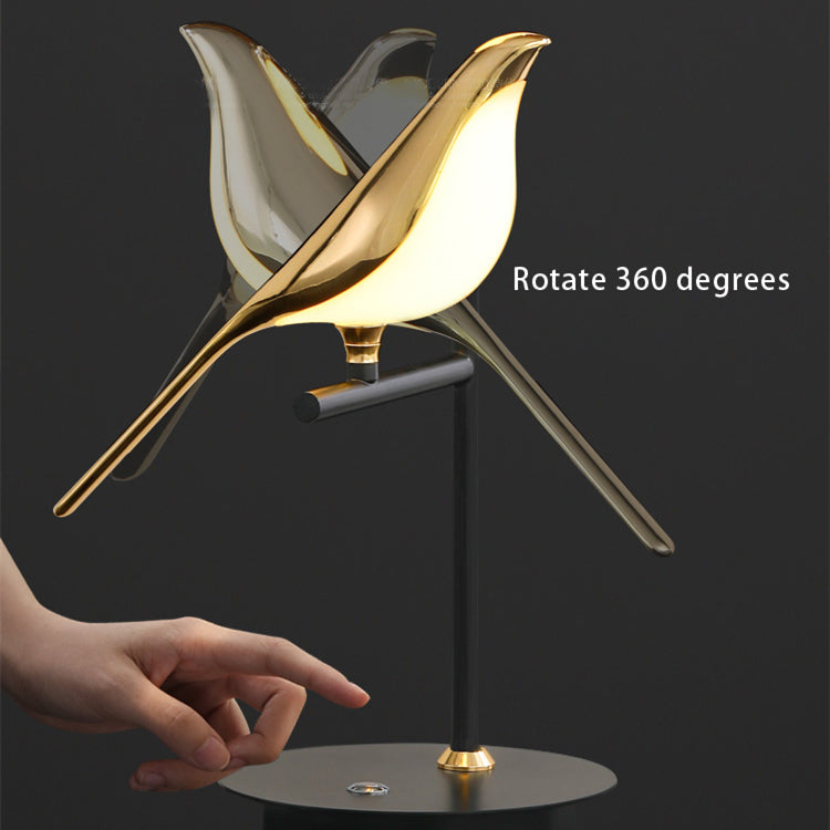 Electroplating Golden Bird Table Lamp for Bedroom -Lampsmodern