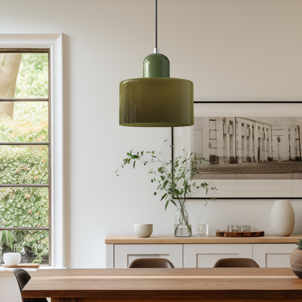 Modern Bauhaus Fresh Glass Pendant Light For Kitchen Island