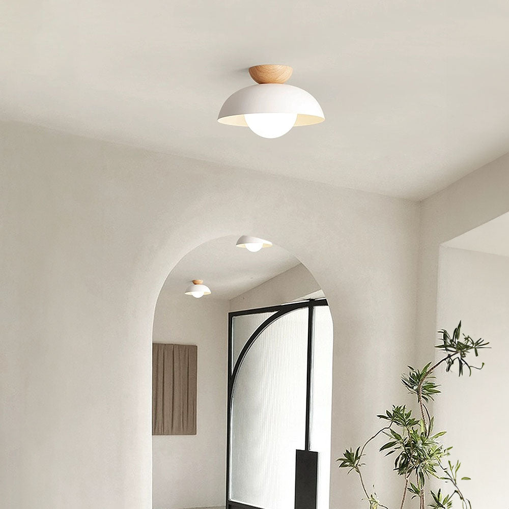 Modern Minimalist Semi-Flush Mount Ceiling Light