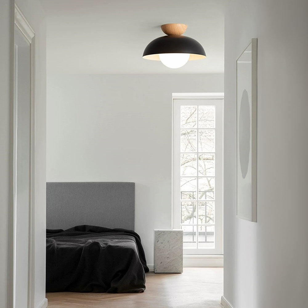 Modern Minimalist Semi-Flush Mount Ceiling Light