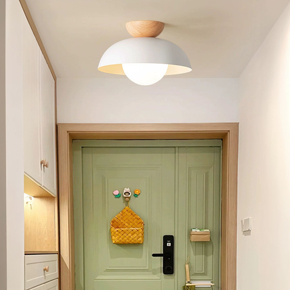 Modern Minimalist Semi-Flush Mount Ceiling Light