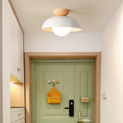 Modern Minimalist Semi-Flush Mount Ceiling Light