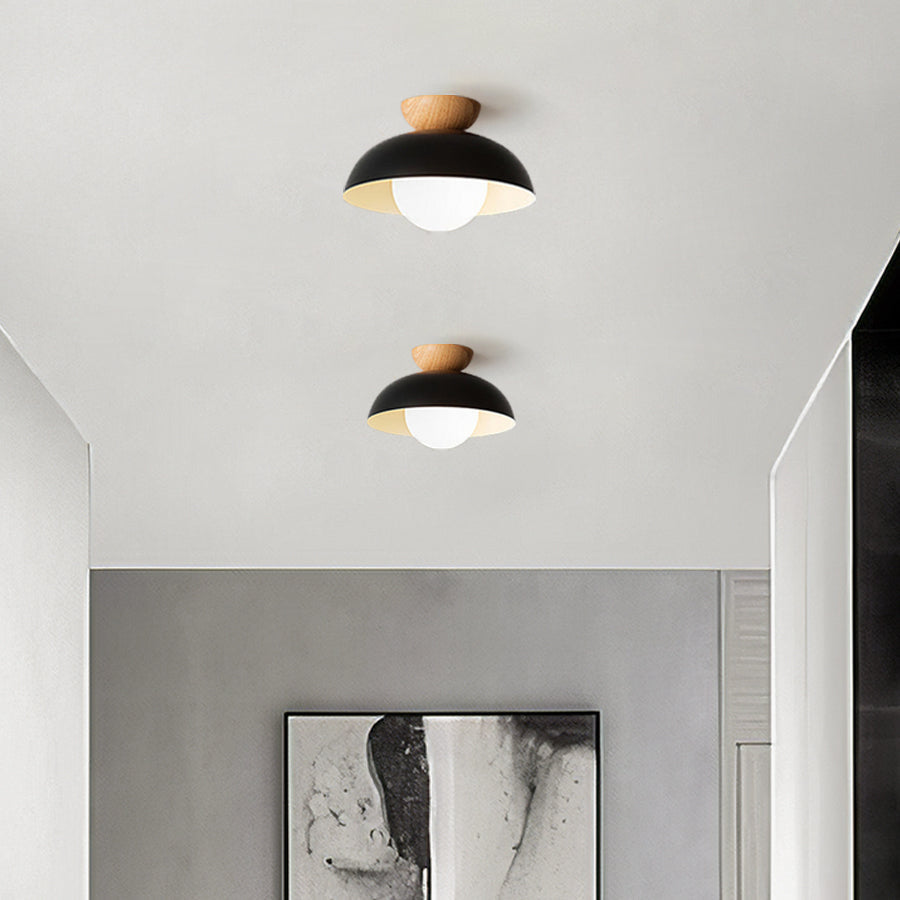 Modern Minimalist Semi-Flush Mount Ceiling Light