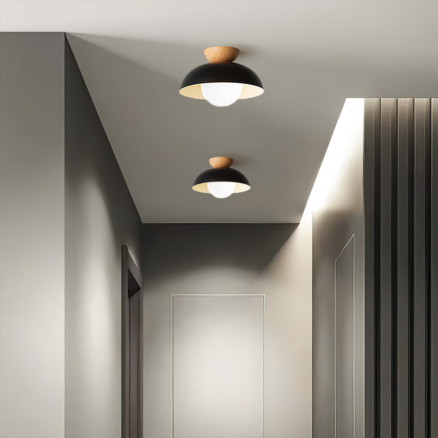 Modern Minimalist Semi-Flush Mount Ceiling Light