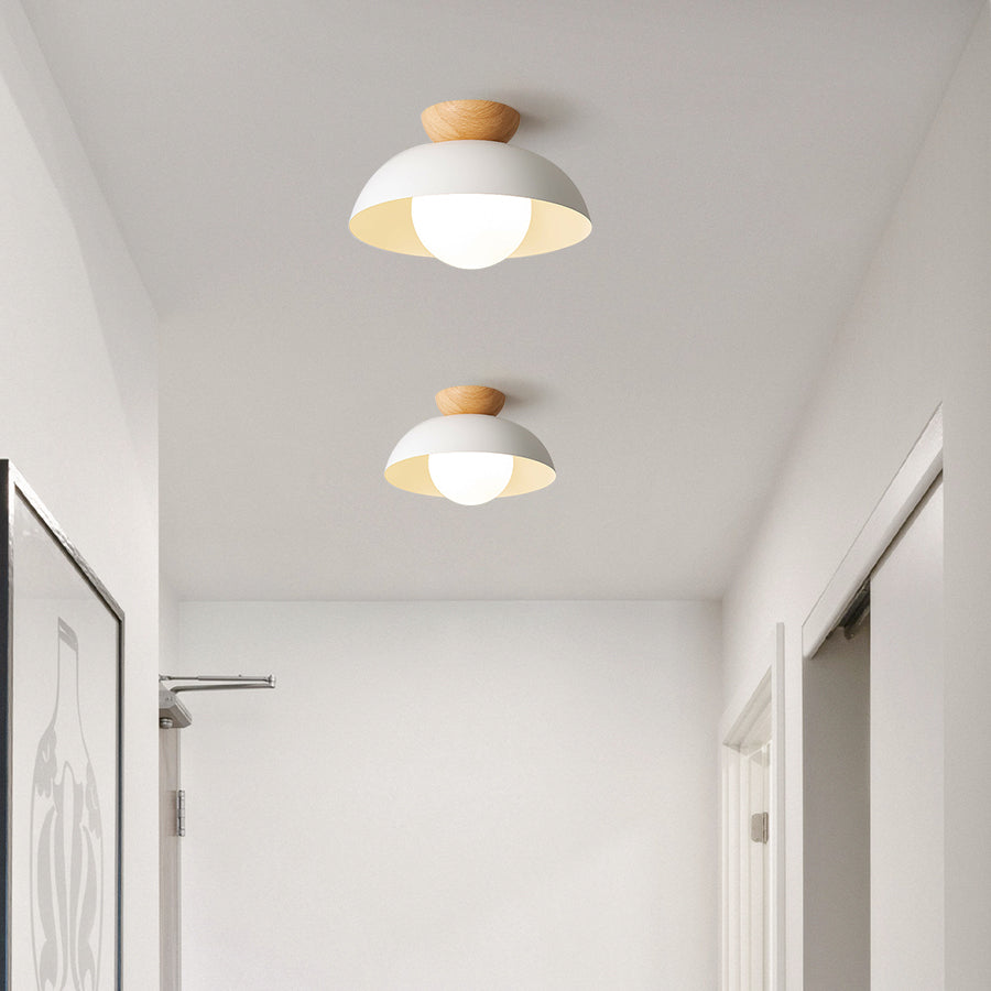 Modern Minimalist Semi-Flush Mount Ceiling Light