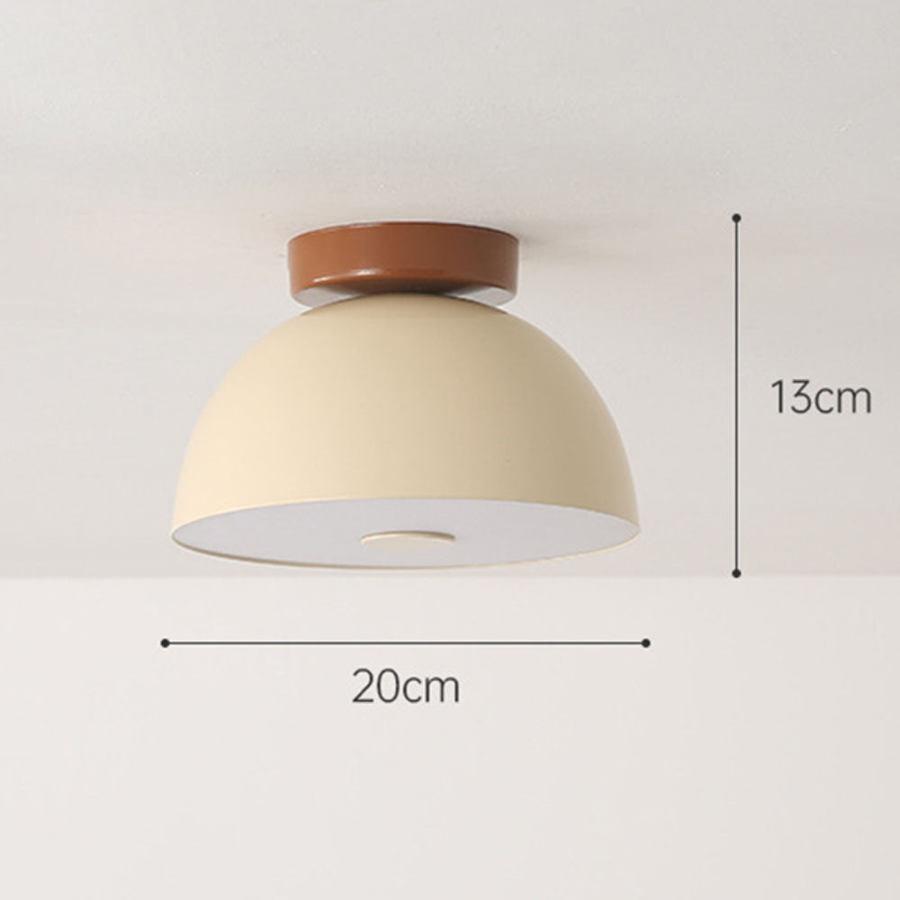 Cream Retro Iron Aisle Ceiling Lamp