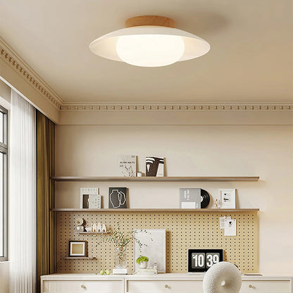 Cream Round White Ceiling Light