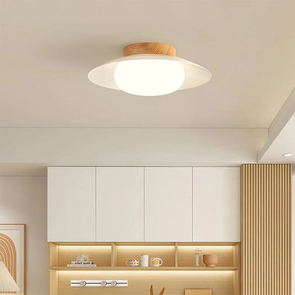 Cream Round White Ceiling Light