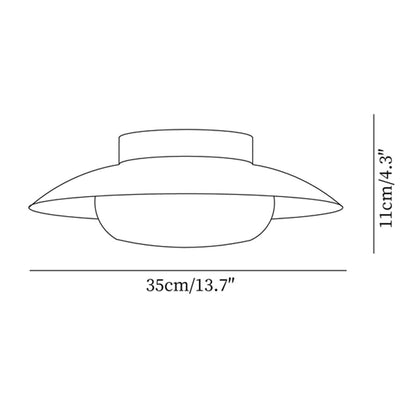 Cream Round White Ceiling Light