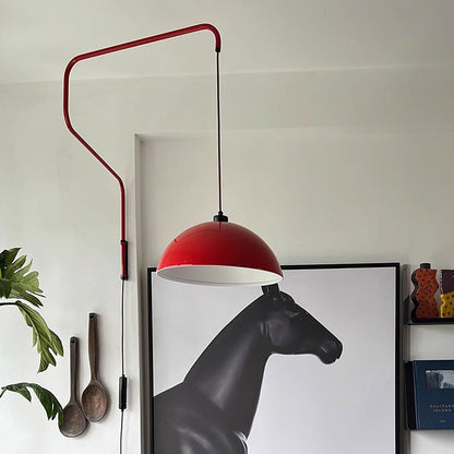 Creative Red Shade Geometry Wall Light