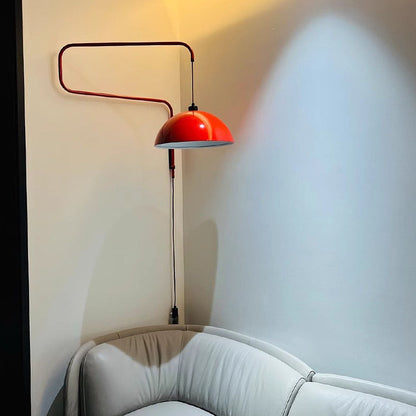 Creative Red Shade Geometry Wall Light