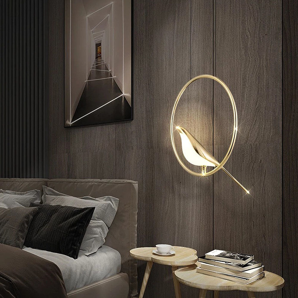 Creative Birds LED Circle Pendant Light