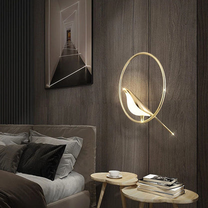 Creative Birds LED Circle Pendant Light