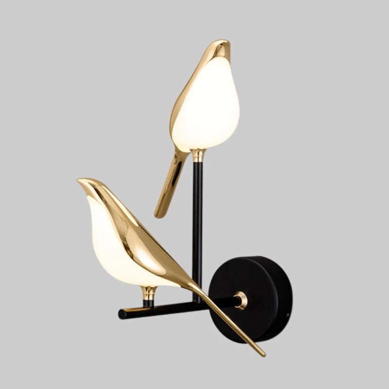 Modern Led Golden Bird Hallway Wall Light