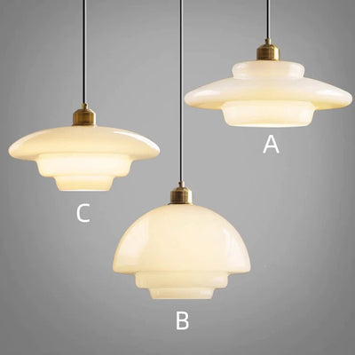 Nordic Minimalist Glass Pendant Light