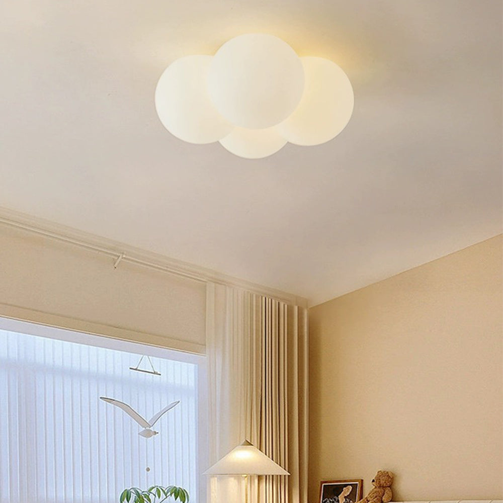 Modern White Cloud Bubbles Ceiling Light