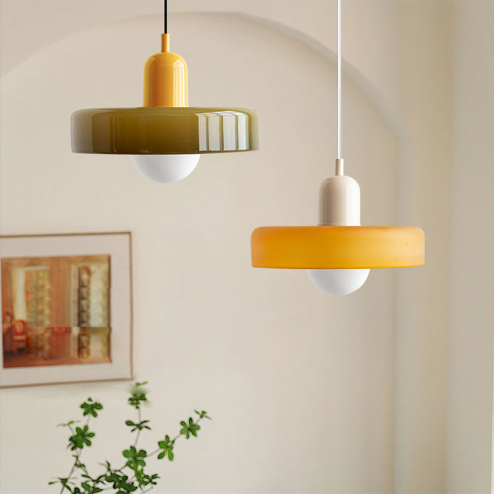 Bauhaus Colorful Glass Pendant Light