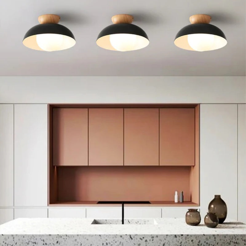 Modern Minimalist Semi-Flush Mount Ceiling Light